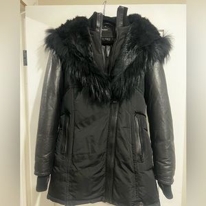 Rudsak Down Parka with Fur Trim - lightly used